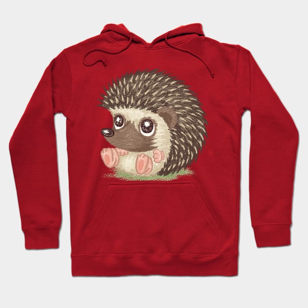 Round hedgehog Hoodie by sanogawa